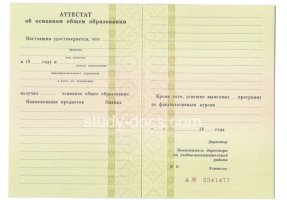Аттестат за 9 класс 1995-2006 в Бийске